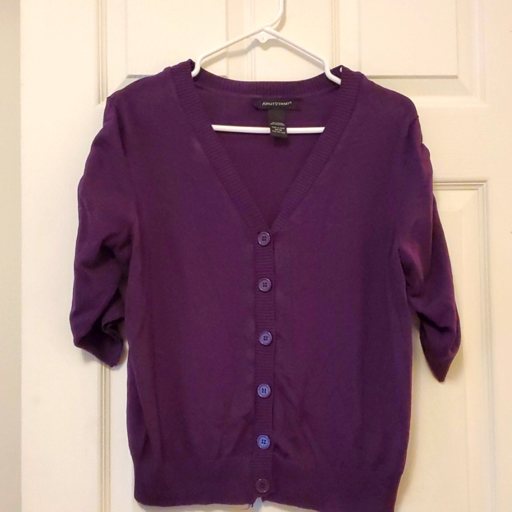 Plum Crop Top Sweater